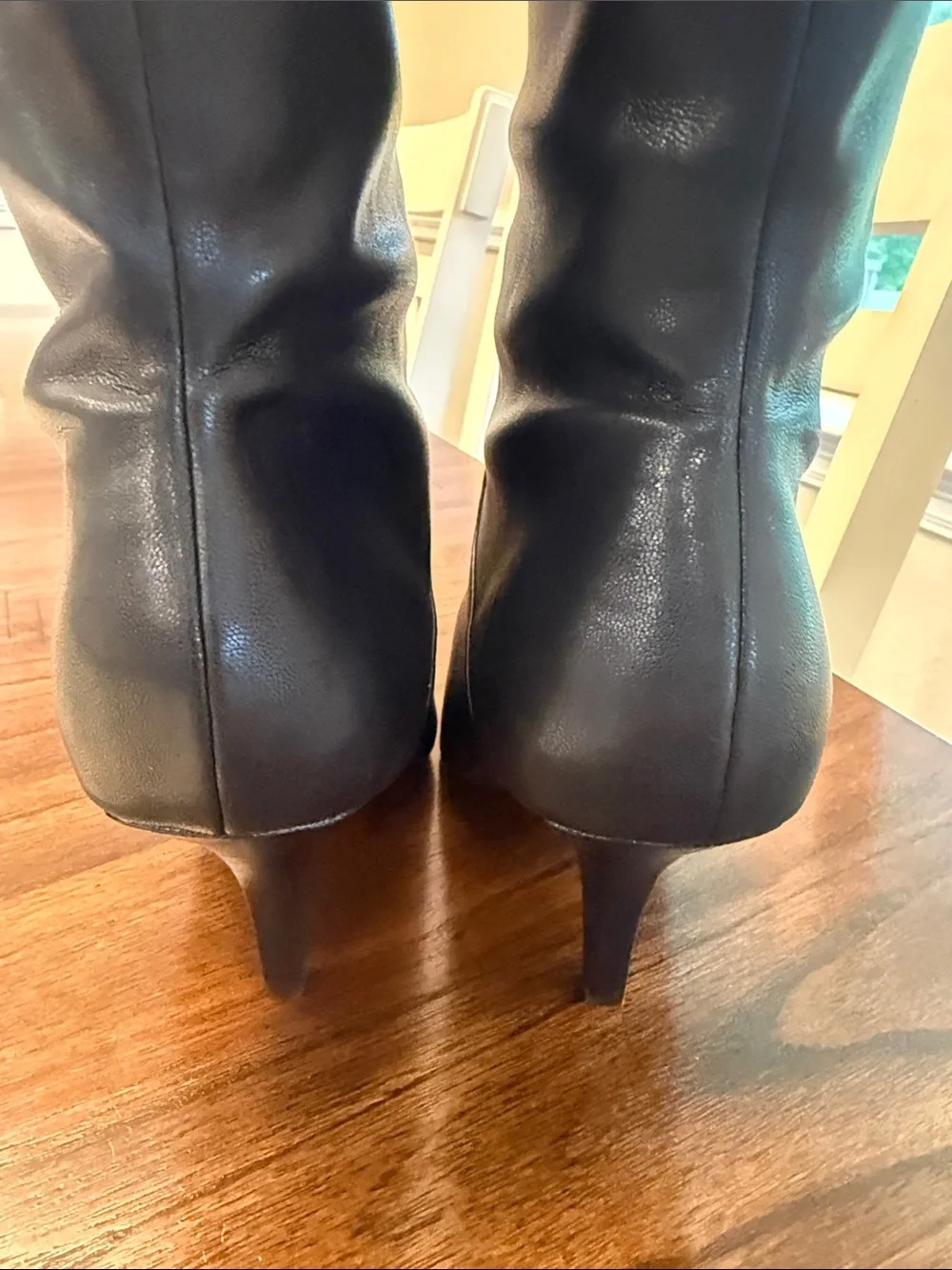 Franco Sarto Black Over-the-Knee Pointed-Toe Boots